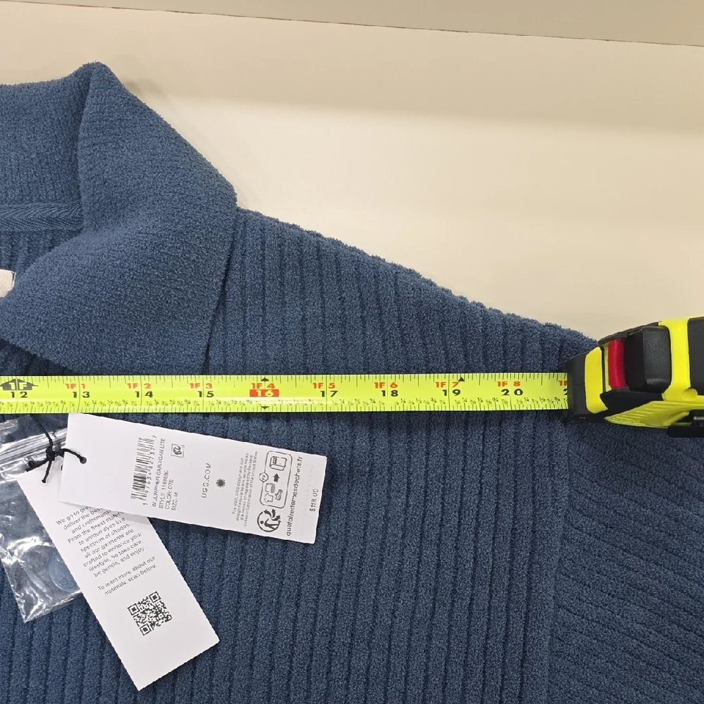 UGG Junipher Cardigan Lite in the color Desert Blue, M, NWT - Picture 16 of 16